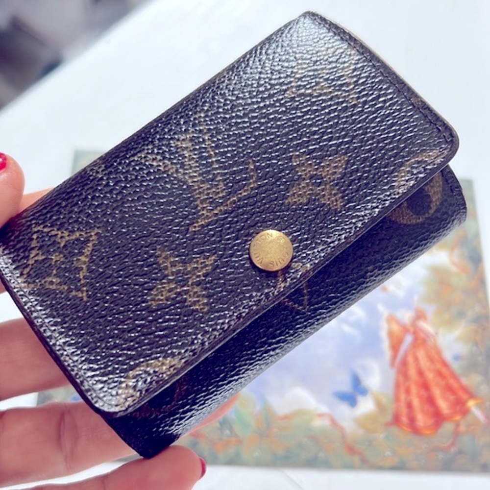Auth. LV Louis Vuitton Monogram Multicles 6 Key Ring Wallet Vintage